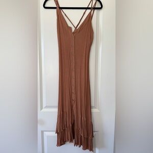 Wishlist Strapless Brown Dress